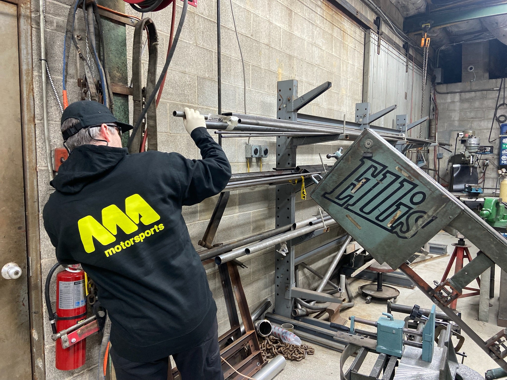 *SALE* MA-Motorsports LOGO Hoodie Black/ Hi-Viz