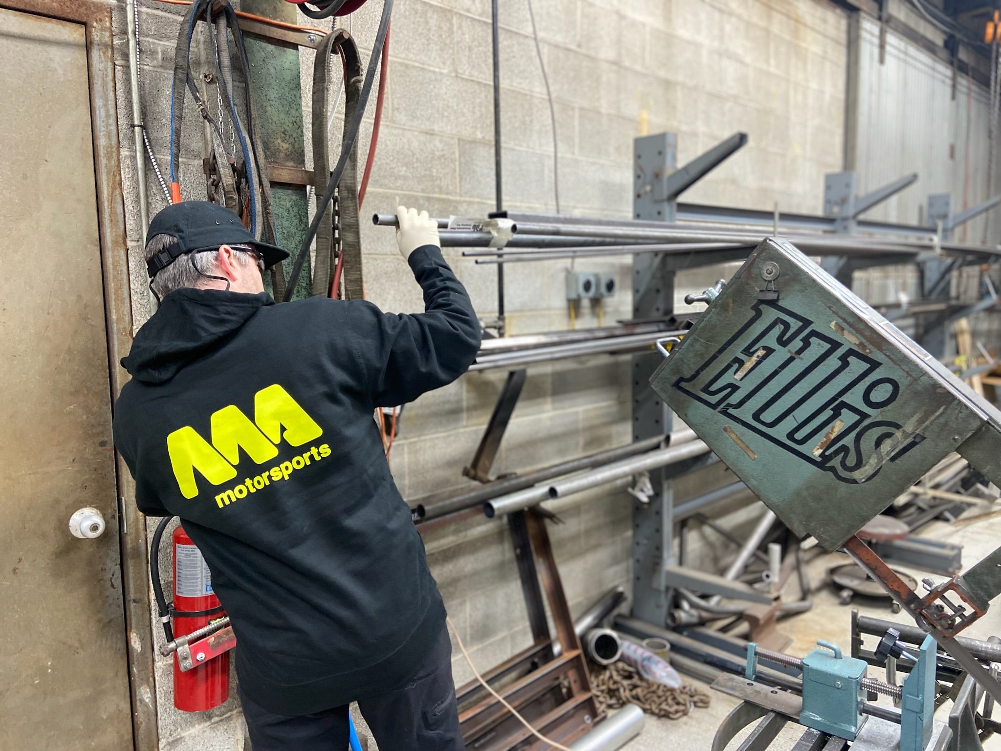 *SALE* MA-Motorsports LOGO Hoodie Black/ Hi-Viz