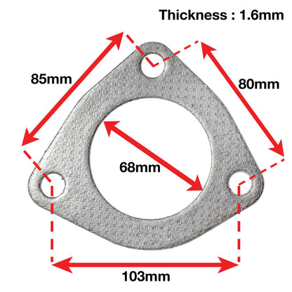 A'PEXi Exhaust Gasket (Three Bolt) - Replacement