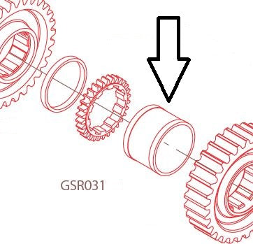 GForce GSR Counter Shaft Spacer