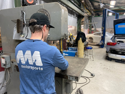*SALE* MA-Motorsports MA Logo Long Sleeve T-Shirt -Blue/ Silver