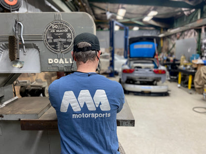 *SALE* MA-Motorsports MA Logo Long Sleeve T-Shirt -Blue/ Silver