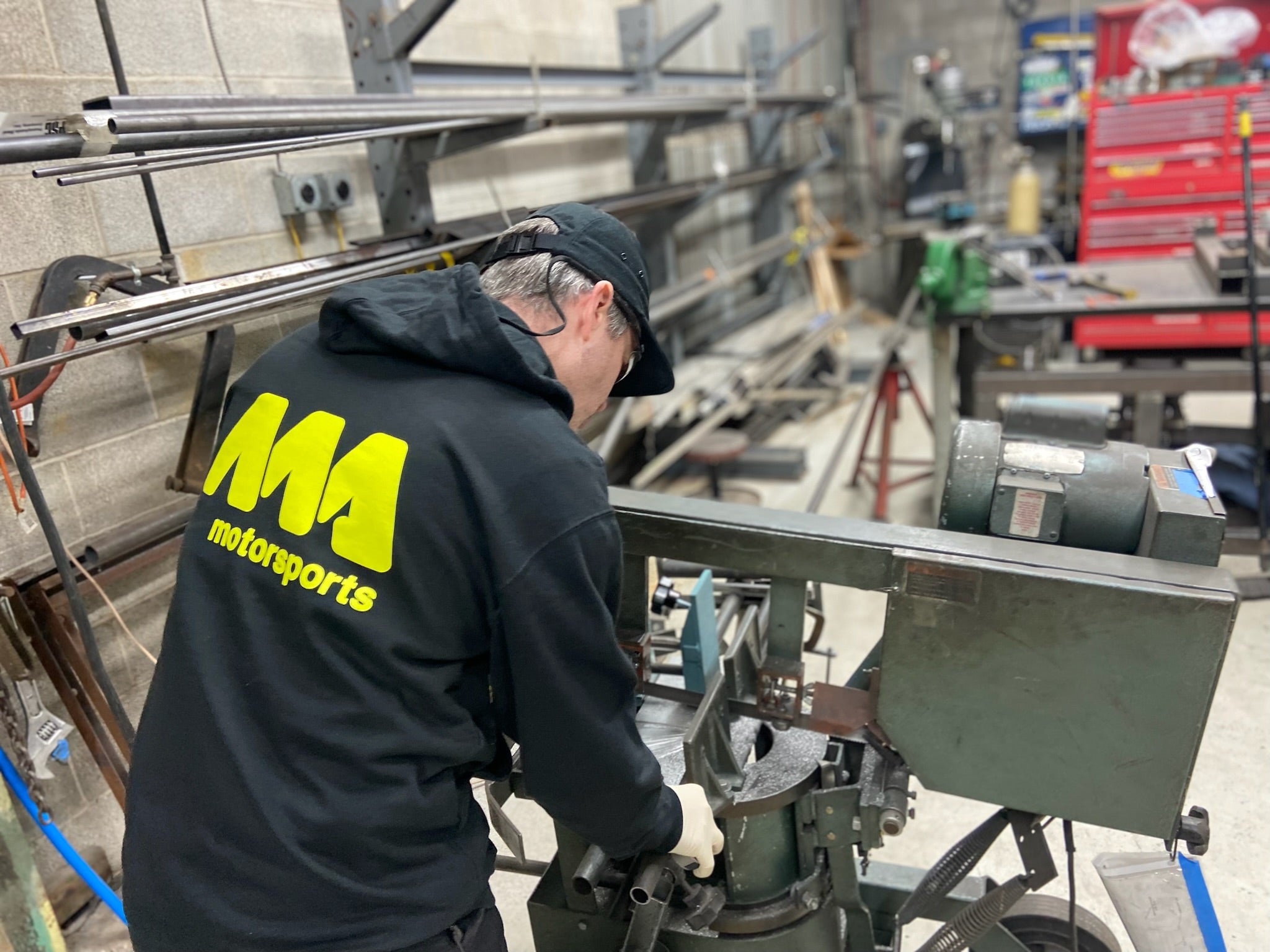 *SALE* MA-Motorsports LOGO Hoodie Black/ Hi-Viz