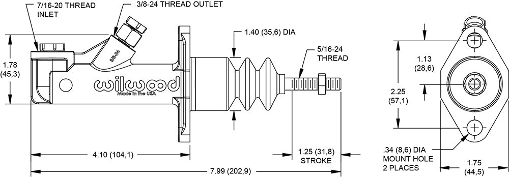 Wilwood GS Remote Master Cylinders