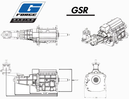 GForce GSR DogBox Transmission 4 Speed