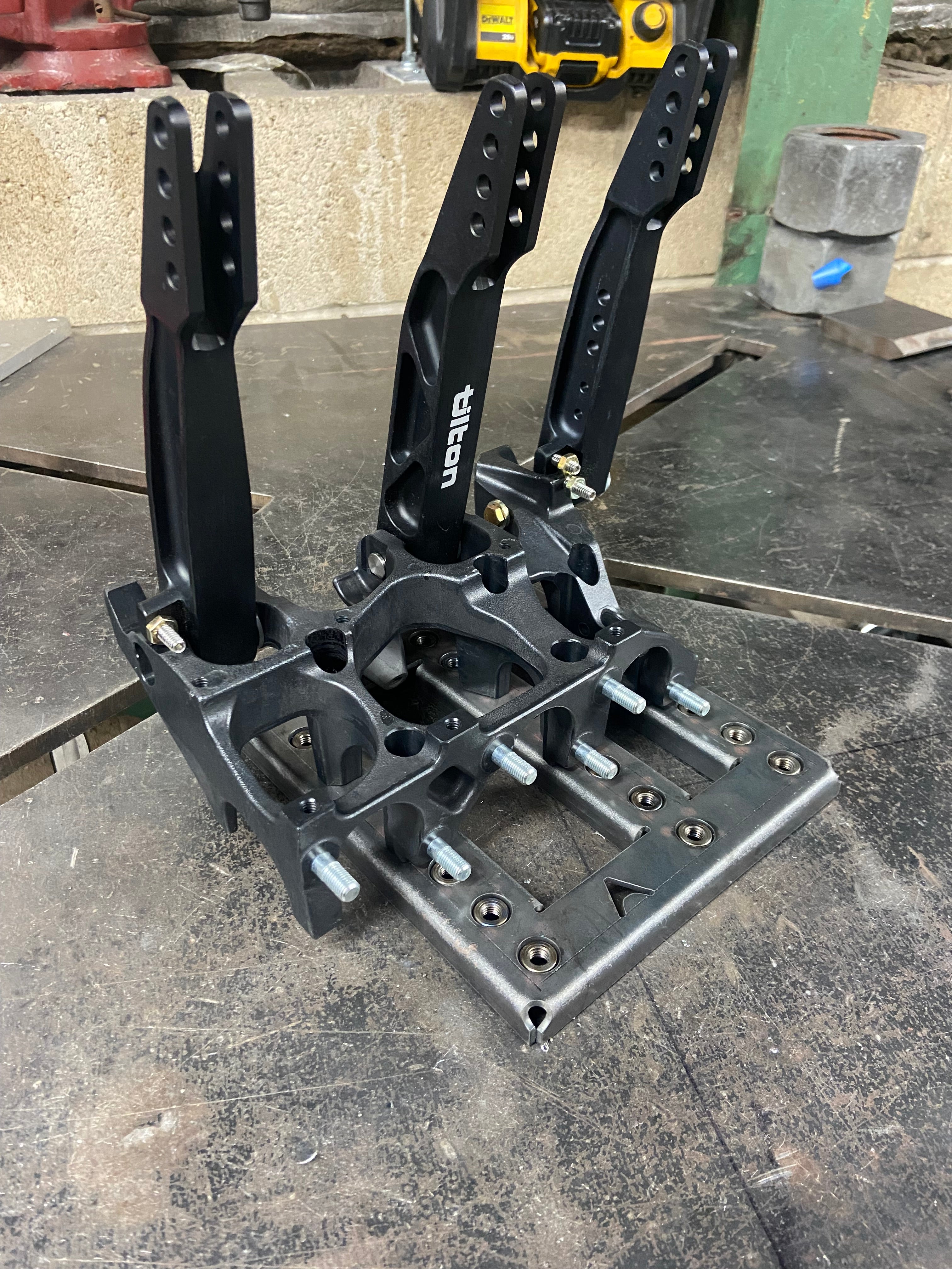 Alaria Tech Weld-in Tilton 600 series floor mount Pedal Box bracket